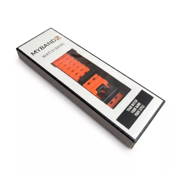 MYBANDZ Dune szilikon óraszíj-narancs/Samsung Galaxy Watch 8-9