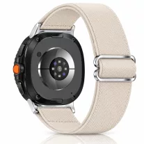 MYBANDZ állítható rugalmas szövet óraszíj /bézs/ Samsung Galaxy Watch 8-9