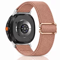 MYBANDZ állítható rugalmas szövet óraszíj /mogyoróbarna/ Samsung Galaxy Watch 8-9