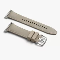  MYBANDZ Kívül puha bőr belül szilikon óraszíj/szürke/Samsung Galaxy Watch 8-9