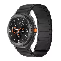   MYBANDZ Mágneses szilikon óraszíj-fekete/Samsung Galaxy Watch 8-9