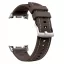 MYBANDZ Kívül puha bőr belül szilikon óraszíj/kávébarna/Samsung Galaxy Watch 8-9