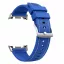 MYBANDZ Kívül puha bőr belül szilikon óraszíj/kék/Samsung Galaxy Watch 8-9